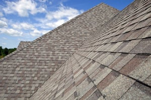 Homes roofed with asphalt shingles in Rockville