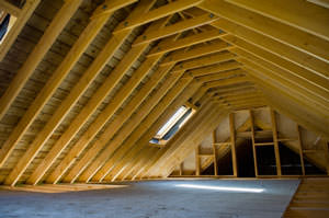 Cutaway view of attic in Hyattsville