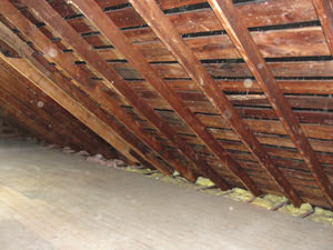 A Maryland attic before installation of SuperAttic