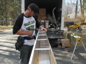 Installing aluminum gutter braces