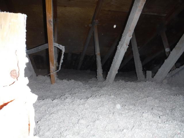 New blown in cellulose insulation