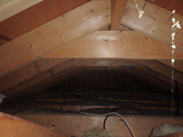 Attic Before New Insulation Install
