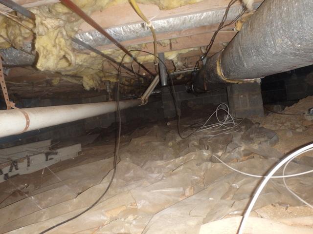 Crawl Space Before Air Sealing