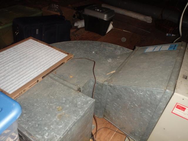 Attic Ducts Left Exposed