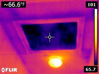 Thermal Image of Attic Hatch