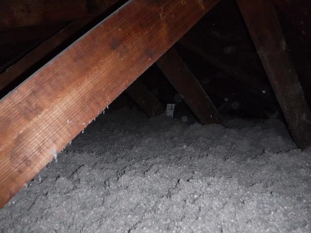Cellulose Insulation in the Attic