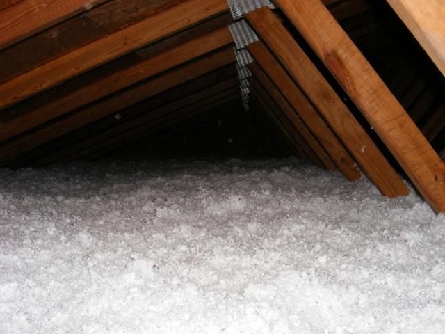 Attic Insulation Before the Work