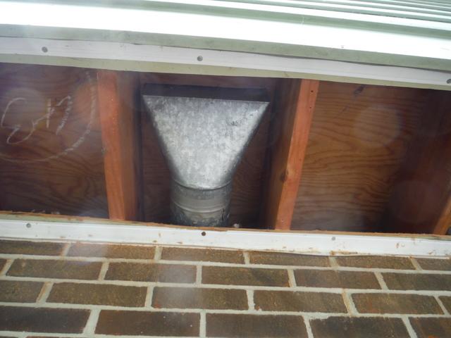 Removed Old Insulation to Prepare for Air Sealing