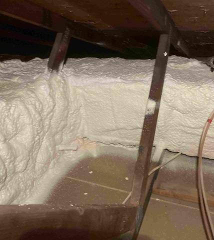 Spray Foam of The Duct Work