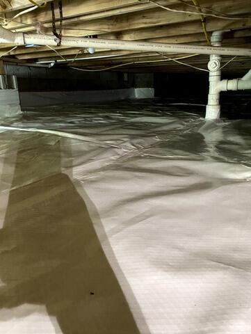 CleanSpace Vapor Barrier Installed