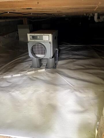 Dehumidifier Installed