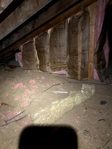 The Skylight Insulation Improperly Installed