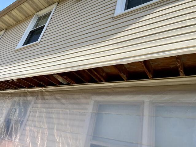 Insulation Removed and Cantilever Blocked