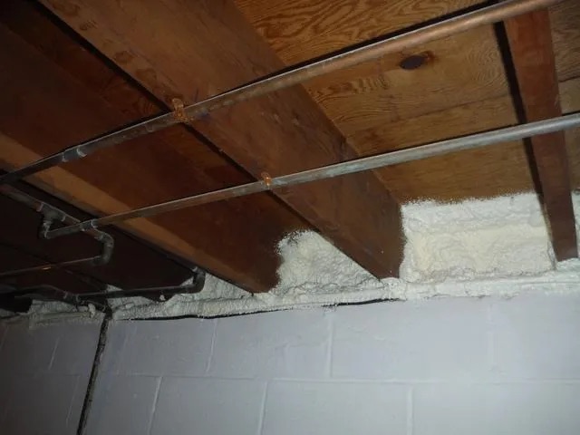 Spray Foam Basement Rim Joists
